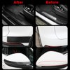 Automotive Car Door Edge Guards Door Sill Protector 5D Carbon Fiber Vinyl Wrap Film Threshold Bumper Paint Protection Strip Scuff Plate Anti-Collision Scratch Cover Universal for Most Cars 2in*33FT