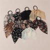10pcs Bow Scrunchies Bow Hair Ties Cute Bow Hair Scarf Scrunchies Flower Bow Hair Elastic Bow Hair Bands Chiffon Cheetah-print Black Scrunchy Pack