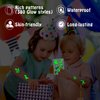 Partywind 380 Styles Glow Temporary Tattoo Stickers for Kids, Luminous Party Supplies Favors for Boys and Girls Include Unicorn/Dinosaur/Mermaid/Pirate, Birthday Gifts Goodie Bag Stuffers (30 Sheets)
