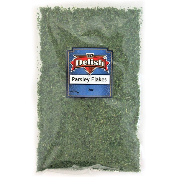 Dried Parsley Flakes by Its Delish – 2 Oz Bulk – Long Term Food Storage - Dried and Chopped, Best for Seasoning & Garnishing