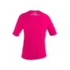O'Neill UV 50+ Sun Protection Youth Basic Skins Short Sleeve Tee Sun Shirt Rash Guard, Watermelon, 8