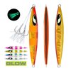OCEAN CAT 1 PC Lead Metal Flat Slow Fall Pitch Fishing Jigs Lures Sinking Vertical Jigging Bait with Butterfly Hook for Saltwater Fishing (Red&Gold, 80g)