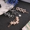 Star Hair Clips 6PCS Star Hair Barrettes Star Hair Pins Non-slip Metal Hair Clips Rhinestone Hair Clips Pearl Hair Clips Silver Golden Hollow Geometric Hairpins for Women Star Hair Accessories