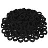 Rpanle100 Pieces Elastic Hair Ties, Multicolor Hair Elastic Bands Ponytail Holders, 2.5 mm Hair Bands Hair Bobbles for Women Girls (Black)