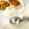 Restaurantware Met Lux 4 Ounce Portion Scoop 1 Trigger Release Cookie Scoop - With Gray Handle Stainless Steel Disher For Portion Control Scoop Cookie Dough Cupcake Batter Or Ice Cream
