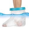 UpGoing Waterproof Foot Cast Cover, Reusable Ankle Wound Protector for Shower Bath, Adult Watertight Cast Bag for Surgery Foot, Ankle, Burns - 100% Waterproof [2024 New Upgrade]