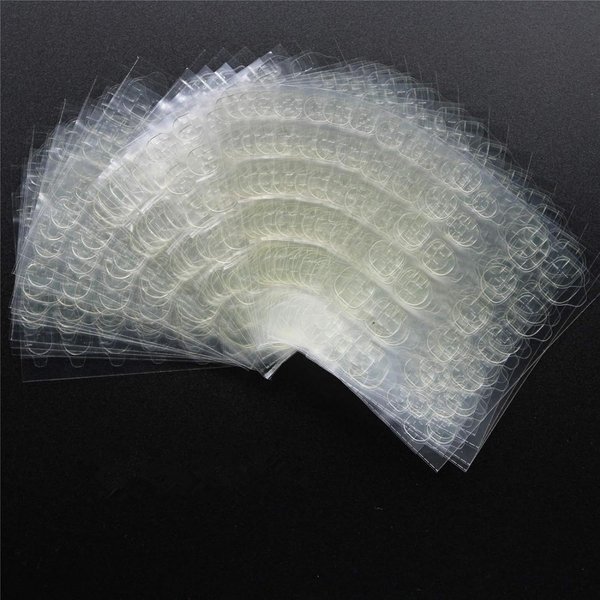 720pcs(30Sheets) Double Side Nail Adhesive Tab for Press on Nails Glue Sticker Waterproof Breathable Super Sticky Nails Tab for Finger False Nails Jelly Fake Nail Women Girls Kids Daily Wear Manicure