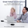 EMEET Conference Speaker and Microphone Luna 360° Voice Pickup w/Noise Reduction/Mute/Indicator USB Bluetooth Speakerphone w/Dongle for 8 People Daisy Chain for 16 Compatible with Leading Software