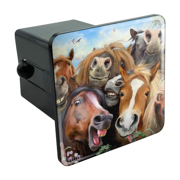 GRAPHICS & MORE Horses Selfie Tow Trailer Hitch Cover Plug Insert