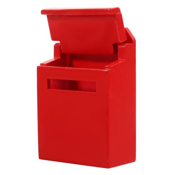 Zerodeko Dollhouse Wooden Mailbox Postbox, 1:12 Scale Mini Mailbox Toy, Miniature Dollhouse Mailbox, Letterbox Ornaments Model for Dollhouse Decor Accessories