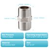 OFFO Shower Hose Extension Connector, 1/2 to 1/2 Shower Hose Extender Fitting Extra Long Joint, Used to Connect Two Hoses, Solid Stainless Steel, 1 Pcs