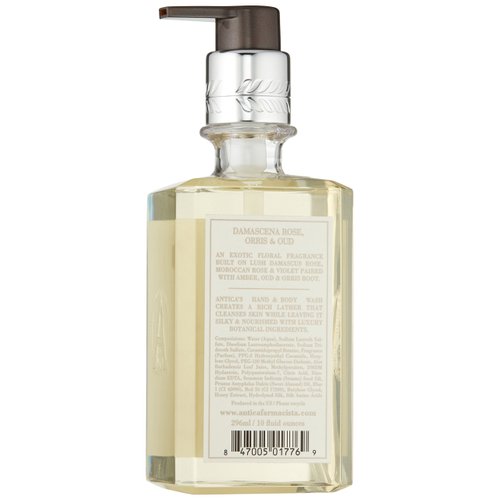 Antica Farmacista Damascena Rose, Orris and Oud Hand and Body Wash, 10 Fl Oz