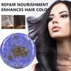 QUAAM 2PCS Shampoo Bar for Gray Hair,Purple Rain Shampoo Bar for Grey Hair,Shampoo And Conditioner Bars For Thinning Hair For Men & Women
