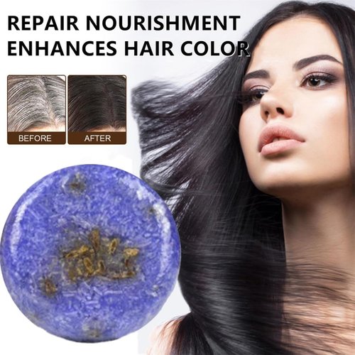 QUAAM 2PCS Shampoo Bar for Gray Hair,Purple Rain Shampoo Bar for Grey Hair,Shampoo And Conditioner Bars For Thinning Hair For Men & Women