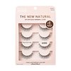 KISS The New Natural, False Eyelashes, Pearl Earring', 12 mm, Includes 4 Pairs Of Lashes, Contact Lens Friendly, Easy to Apply, Reusable Strip Lashes