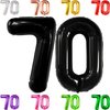 KatchOn, Giant Black 70 Balloon Numbers - 40 Inch | 70th Birthday Balloons, 70th Birthday Decorations | Black 70th Birthday Party Decorations | 70 Balloons Numbers, 70 Birthday Decorations