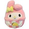 Squishmallow Official Kellytoy Sanrio Squad Squishy Stuffed Plush Toy Animal (Melody (Holding Taco), 8 Inch)
