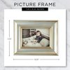 DII Distressed Wooden Picture Frame Collection Rustic Farmhouse Inspired, 4x6, Stonewash Blue