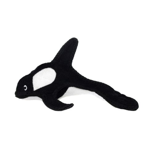 TUFFY - World's Tuffest Soft Dog Toy-Ocean Killer Whale-Squeakers - Multiple Layers. Made Durable, Strong & Tough. Interactive Play (Tug, Toss & Fetch). Machine Washable & Floats (Combo Pack)
