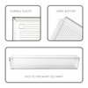 Backerysupply Clear Plastic Drawer Organizer Tray for Vanity Cabinet (9"×3"×2"，Set of 8),Storage Tray for Makeup, Kitchen Utensils, Jewelries, and Gadgets