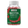 Biotin 10000 mcg Maximum Potency Gummies by YumVs | for Adults Women & Men | Hair, Skin & Nails Support | Natural Raspberry Flavor - 70 Count