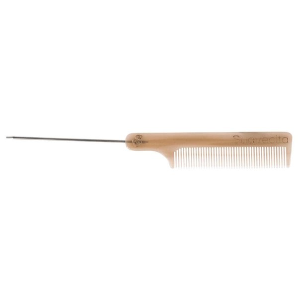 Suavecita Styling Comb Women's Thin Metal Tail For Parting Sectioning Weaving Hair Coloring