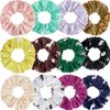 12 Pieces Horse Scrunchies Silk Satin Elastics Hair Ties Ponytail Holders Horse Hair Accessories for Girls Gifts Equestrian Party Favors
