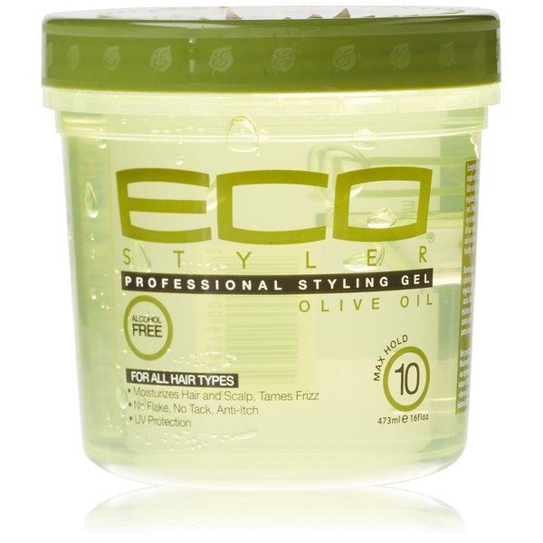 ECO Professional Styling Gel Olive Oil, 16 Ounce