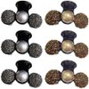 6 Pcs Sparkle Rhinestone Hair Claw Clips Small Crystal Pearl Hair Jaw Clips Non Slip Hair Barrette Hair Grips Hair Accessories for Women and Girls