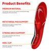 Walkomfy Pain Relief Orthotics, Plantar Fasciitis Arch Support Insoles Shoe Inserts for Maximum Support/All-Day Shock Absorption/Designed for Men and Women 23cm