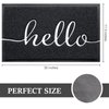 BeneathYourFeet Door Mat (30"x17.5",Black), Durable Welcome Mat Low Profile Floor Mat Front Doormat Non Slip Mats for Entryway, Patio, High Traffic Areas