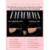 Quaferen Clear Square Nail Tips, 504PCS XXL Long No C Curve Nail Tips Square, Half Cover Flat Tapered Square Straight Gel Acrylic Nail Tips False Nails for DIY Nail Art Salon