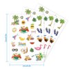 Crazy Night Summer Pool Party Temporary Tattoos for Kids-75 Styles,Beach Party Favors,Tropical Decorarions