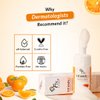 Fixderma Vitamin C Foaming Face Cleanser, Face wash, Evens skin tone, With Built In Silicone Brush, Reduces fine lines & wrinkles, Unclogs pores, Exfoliates the skin, Non-irritating cleanser, No Paraben, No Soap, No sulphate, 3.38 fl oz