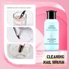 AIJIMEI Acrylic Monomer Liquid Kit 2 fl.oz Acrylic Liquid Nail System Manicure Tools Acrylic Monomer with 1.4 fl.oz Nail Brush Cleaner and Acrylic Nail Brush