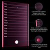 Eyelash Crystal Pallet Eyelash Extension Pallet Bigger Size Glass Pallet Lashes False Lash Tray Strip Adhesive Glue Holder for Eyelash Extensions (Pink,5.9 x 3.94 x 0.31 Inch)