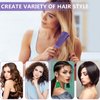O BRUSHZOO Hair Brush Set, Hair Brushes for Women Men kid, Detangler Brush for Wet Dry Curly Hair Detangling, Hair Combs for Parting Styling, Hairbrush for Thick Fine Thin Hair Care