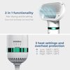 KUUBIA Pet Hair Dryer for Small and Medium-Sized Dogs and Cats | 2-in-1 Dog Hair Dryer with Self Cleaning Slicker Brush | Dog Blow Dryer | 300 Watts, Portable, Adjustable Temperature