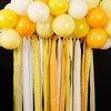 PartyWoo Crepe Paper Streamers 6 Rolls 492ft, Pack of Orange, Dot, Yellow, Pastel Yellow, Ivory and White Crepe Paper for Birthday Decorations, Baby Shower Decorations (1.8 Inch x 82 Ft/Roll)