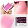 MAEPEOR Embossed Blush 6 Colors Smooth Blendable Face Blush Long-Lasting Natural Look Blush Powder Blush for Cheeks (01 Pink)