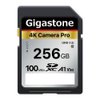 Gigastone 256GB SDXC Memory Card 4K Pro Series Transfer Speed Up to 100MB/s Compatible with Canon Nikon Sony Camcorder, A1 V30 UHS-I Class 10 for 4K UHD Video