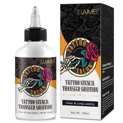 150ML Tattoo Stencil Transfer Gel, Professional Tattoo Transfer Lotion Formula for Tattoo Supplies-Vegan friendly-for Most Skin types