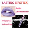 Shiny Metallic Satin Liquid Lipstick, Lipstick for Women Daily Use Moisturizing Lip Gloss, Long-Lasting Lipstick 24 Hour Waterproof Shiny Matte Non Stick Cup Lip Gloss, Colorful Long Wear Lipstick (Set)