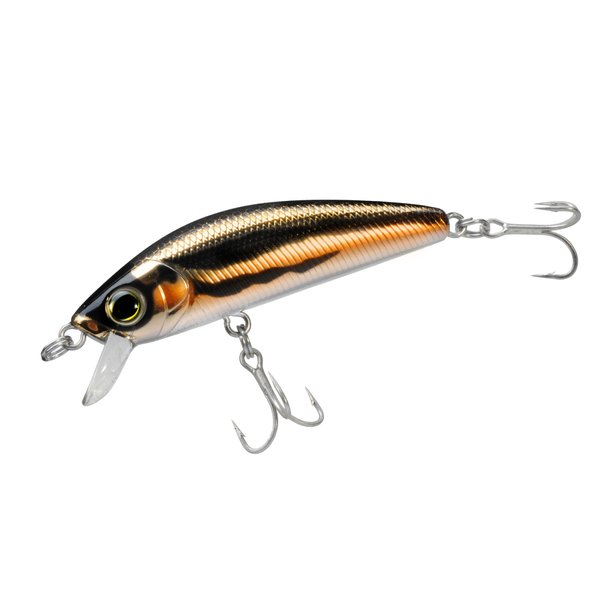 Duel Yo-Zuri F1168-M37 L-Minnow Sinking Lure, Gold Flame ,66mm 2-5/8'