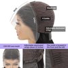 Shesbeauty Bob Wig Human Hair 10 Inch 13x4 Hd Lace Front Wigs 180% Density Short Bob Wig with HD Transparent Lace Frontal Pre Plucked With Baby Hair Free Part Natural Color