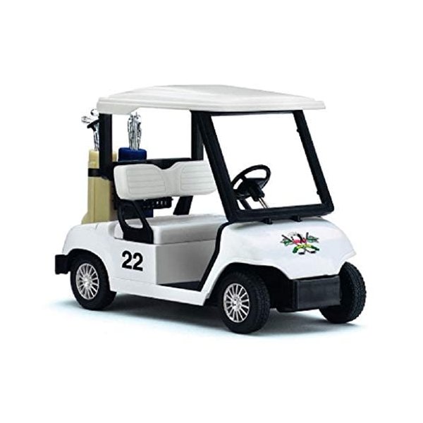 KiNSFUN Golf Cart 4½" Die Cast Metal Model Pullback Action Toy