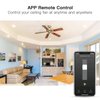 TREATLIFE Smart Ceiling Fan Control, 4 Speed Fan Switch for Ceiling Fan, Neutral Wire Required, Compatible with Alexa and Google Assistant, Wall Control, Schedule, No Hub Required