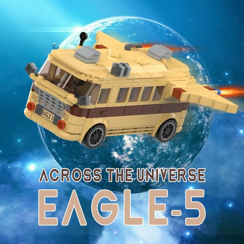 Eagle-5 Spaceballs Building Set, Spaceballs Movie Merchandise Mode Building Kit Compatible with Lego Set, Creative Collectible Chritmas Birthday Gift for Boys Girls Age 8-14 (437Pcs)
