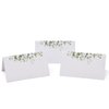 Gift Boutique 100 Pack Eucalyptus Greenery Place Cards Green Leaves Seating Name Card Wedding Table Setting Folded Tent Cards for Baby Shower Reception Tables Placement Party Decorations 2" x 3.5"