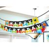 Kreatwow Monster Happy Birthday Banner Monster Bash Party Supplies